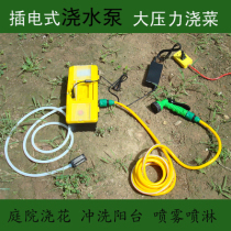 220V household plug-in watering pump water pump water watering flowers and vegetables balcony roof roof roof garden garden pumping water
