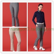 2021 summer South Korea BEANPOL * Golf clothing womens pants micro-la plaid pants casual super wild