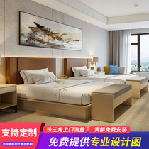 Guesthouse Furniture Bed room Bed Apartment Hotel Bed Customised Hotel Single Bed with double bed Twin Beds Complete bed with bed