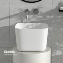 White round basin deepened splash-proof large wash basin ceramic wash basin Residential Apartment Hotel
