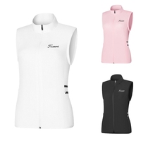 Korean Version Sashimi Golf Womens Clothing Fall Lady Outdoor Sports Sleeveless Wind Clothes Speed Dry Windproof Vest Waistcoat