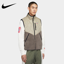 Nike Nike Nike Mens vest NSW HERITAGE stand collar warm imitation lamb wool cotton vest CU4451-342
