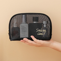 Cosmetic bag washes large capacity portable large mesh female 2021 new premium lipstick travel small storage bag