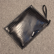 Handbag male Han version Tidal Thin envelope Handbags Handbags Society Youth Fashion Hand Grab Bag Casual Single Shoulder Skewed Cross Pack