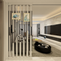 Home entrance partition cabinet Double-sided solid wood screen partition decorative cabinet Modern simple restaurant partition hall room cabinet