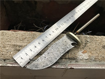 Outdoor new Damascus forged steel Straight knife handmade DIY bit embryo blade High hardness machete