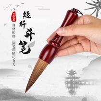 Liupitang short pole and Wolf sheep grabbing pen brush brush beginning to learn to write couplets spring couplets large characters creation of traditional Chinese painting calligraphy writing professional-level portable bucket pen