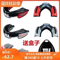 American TITLE boxing gel tooth guard braces Muay Thai boxing professional training competition imported high bite