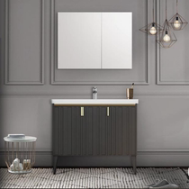 Hengjie Sanitary Ware light series floor-standing bathroom cabinet BC6017 American rustic (this price is a deposit)
