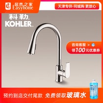 Kohler Tao stand down pull-out kitchen faucet K-21367T-4-CP Actually home