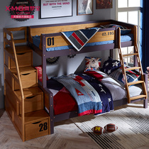 Ximengbao furniture Childrens bed All solid wood mother bed High and low bed Bunk bed High and low bed Marathon bed