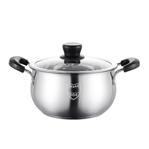 Fangtai KOK soup pot 304 stainless steel pot Induction cooker thickened bottom double-ear stainless steel pot(self-lifting)