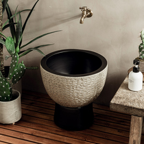 Pier cloth pool retro outdoor pool basin mop pool mop pool balcony home toilet courtyard floor mop Basin