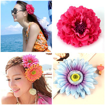 Beach Accessories Bikini floral headdress Jewelry Big Flower Seaside Holiday Photography Corsage Korean Bohemia Headwear