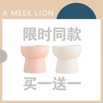 AMEEKLION cat bowl ceramic cat pet goblet anti-knock protection cervical spine cat food bowl water bowl dog bowl
