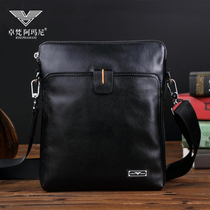 Jo Van Mani Man Bag Single Shoulder Bag Men Genuine Leather Bag Mens Slanted Satchel Covered Bull Leather Bag Vertical backpack