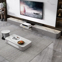 Laser TV cabinet electric telescopic light luxury modern simple smart projector dedicated TV cabinet coffee table combination