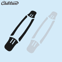 chilltown caramel long board sandpaper non-slip wear-resistant fine sand thick edge sand dance board skateboard skateboard pore sand