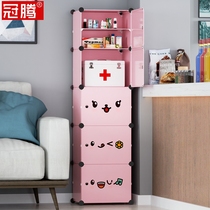 Storage cabinet Living room wall corner Simple multi-layer floor-to-ceiling home bedroom small placement storage cabinet Storage cabinet