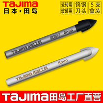 Japan Tajima Tian Island Hand Electric Drill Punching with Alloy drill Tile Drill Bit glass Ceramic Triangle Drill