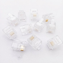 High quality RJ11 4 core phone Crystal Head 6P4C four core phone line Crystal Head