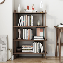 Storage rack multi-layer storage rack solid wood bookshelf floor household living room simple bookcase display rack storage rack