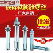 Factory Direct Galvanized Expansion Screw Long Long Iron Expansion Bolt 8mm Expansion M6M8M10M12M14