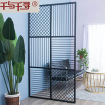 LOFT iron mesh industrial style bar office partition Creative iron art entrance Floor-to-ceiling screen hollow wall decoration