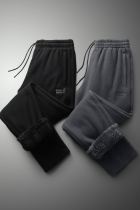Winter gush sports pants mens pants thicken men loose straight drum sweatpants big code middle aged men pants winter pants