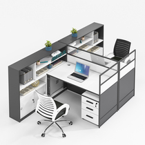 Staff office table and chair combination simple modern staff Table 2 people 4 people 6 people Screen Finance table office furniture