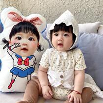 Human-shaped pillow custom couple Valentines Day gift diy human doll Live Photo good luck doll