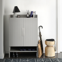 Nordic expression NORHOR Singapore MIC Italian simple Heim entrance tall shoe cabinet Gray