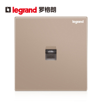 Rogrand switch socket panel Type 86 one telephone voice wall power socket Yijing rose gold