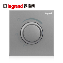 Rogrand switch socket panel Yijing deep sand silver dimmer switch stepless adjustable wall power supply 86 type