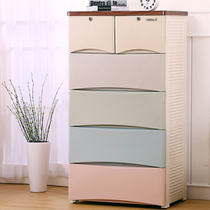 Pingyat large wooden top locker drawer type baby wardrobe children baby clothes storage cabinet finishing cabinet box