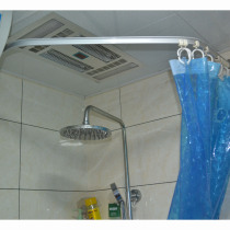 New shower curtain track diamond-shaped shower curtain rod square U-shaped round U-shaped L-shaped special shape can be customized