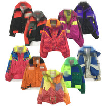 Ancient vintage outdoor winter clothes warm windproof waterproof fluorescent Thunderbolt Ski suit long coat uniform 659