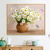 Small Daisy cross stitch 2020 new living room thread embroidery 2021 restaurant full of their own embroidered bedroom handmade flower series