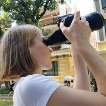 GGS viewfinder S8 micro SLR camera external eyepiece 3 times amplifier HD folded view of the light-shielding mask