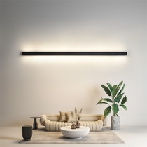 Minimalist wall lamp Simple modern strip led living room background wall lamp Creative personality bedroom bedside aisle lamp
