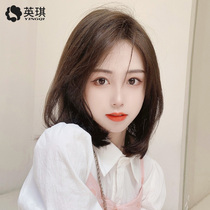  Yingqi wig Female middle and long hair Xia partial clavicle hair full headgear age reduction first love head real hair short from natural