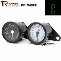 Motorcycle modified retro mechanical pointer tachometer 1 20000 rpm LED white CG125 GN125 12v