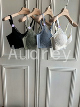 Audrey21 new fashion sexy beauty back gathers lace bow decoration stretch comfortable bra set