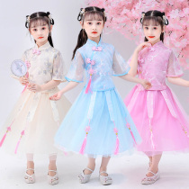 3 Childrens clothes 4 Girls  dresses 5 summer clothes 6 Hanfu 7 costume summer child princess skirt foreign style 8-year-old girl