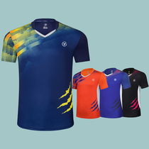 Badminton sports coat mens quick-drying short-sleeved womens T-shirt summer team training competition uniforms table tennis clothes
