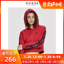 Guess women's solid letter logo hoodie-q93q16r8qh0
