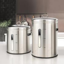 Sealing number visual comfort insect-proof and durable rice barrel rice cylinder stainless steel round excellent 10kg 304 storage household