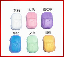  5 boxed soap paper outdoor disposable sanitary cleaning soap tablets Mini hand washing tablets Travel portable soap