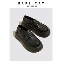 Count Cats Small Leather Shoes 2022 New Exploits Thick Underfoot Lefu Shoes Genuine Leather Spring Autumn Single Shoes Ingléal Women Shoes Subsummer