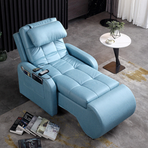 Electric recliner sofa single technology cloth latex living room bedroom balcony elderly protection spine bed chair comfort